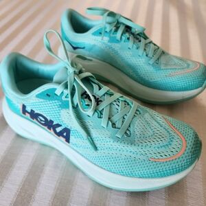 Hoka Women's Rincon 4 Seafoam/Electric Aqua - Size 9